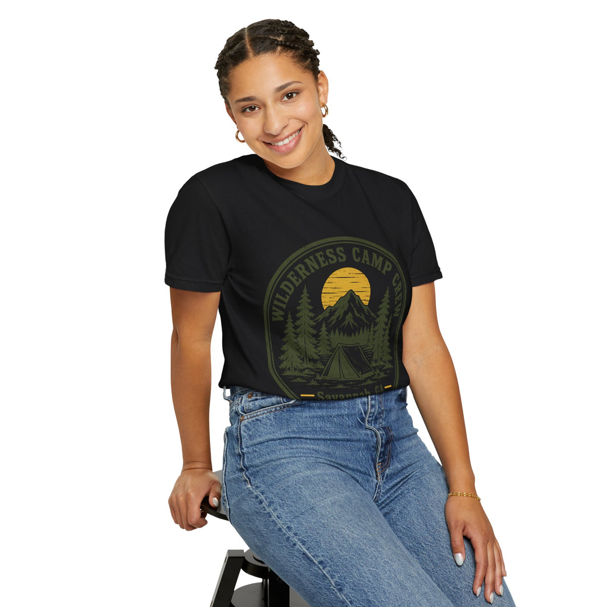 Wilderness Camp Crew Savannah GA Comfort Colors Tee
