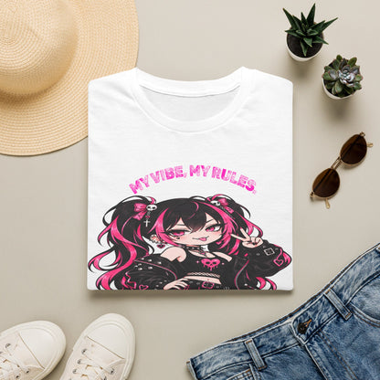 My Vibe, My Rules Anime Chibi Graphic Tee