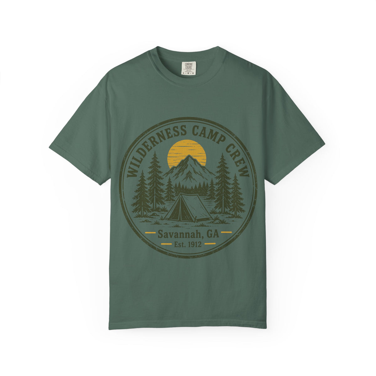 Wilderness Camp Crew Savannah GA Comfort Colors Tee