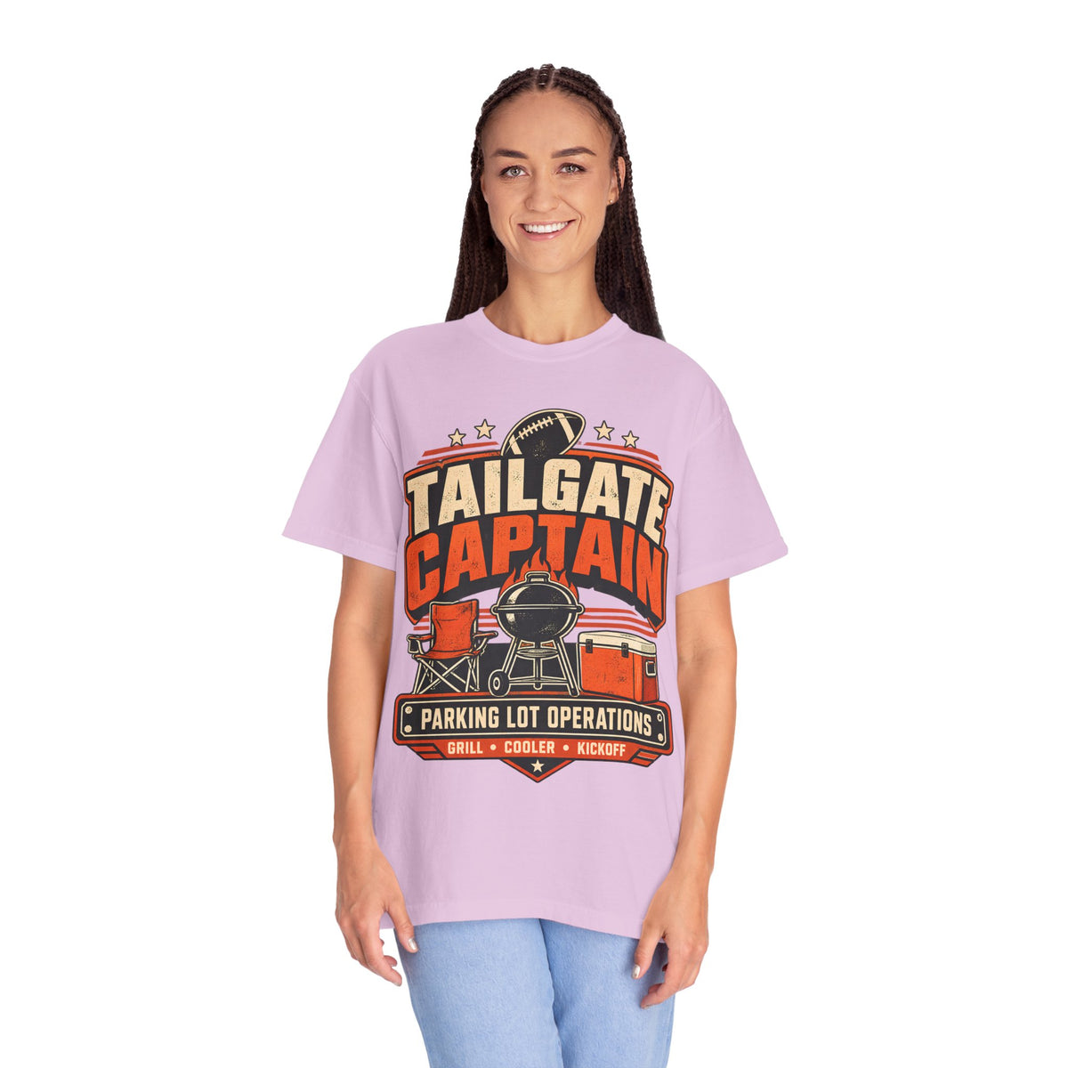 Tailgate Captain Football Game Day Comfort Colors T-Shirt