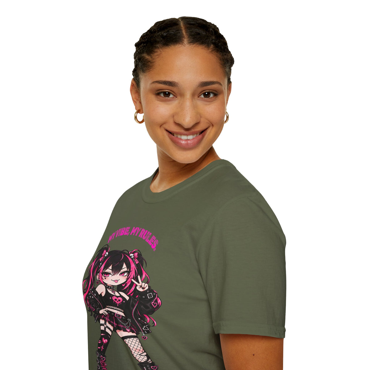 My Vibe, My Rules Anime Chibi Graphic Tee