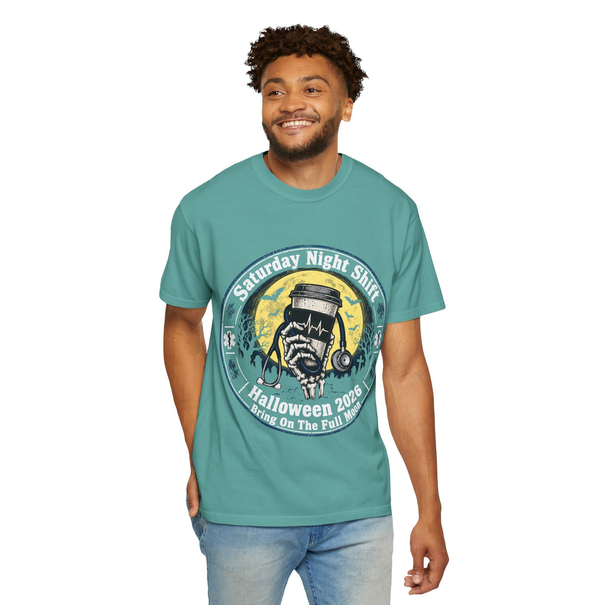 Saturday Night Shift Halloween 2026 Comfort Colors Tee