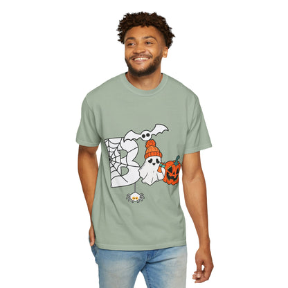 Cute Ghost Pumpkin Cozy Halloween Comfort Colors T-Shirt