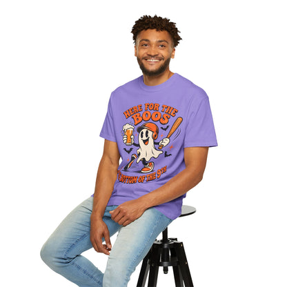 Here for the Boos Baseball Halloween Comfort Colors Tee