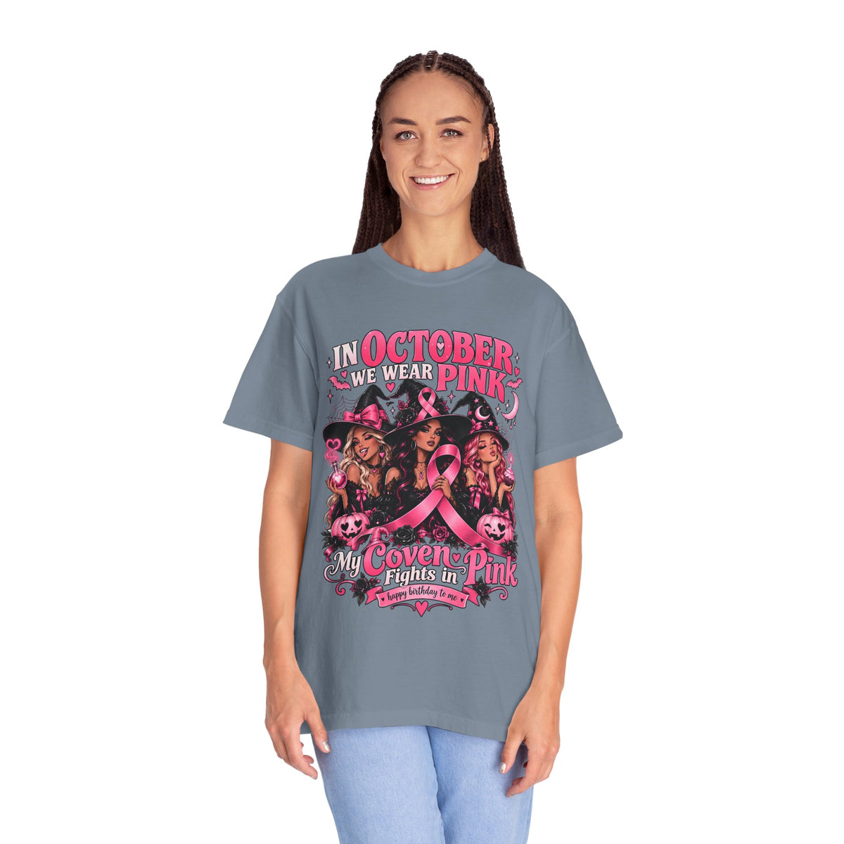 In October We Wear Pink My Coven Fights in Pink Tee