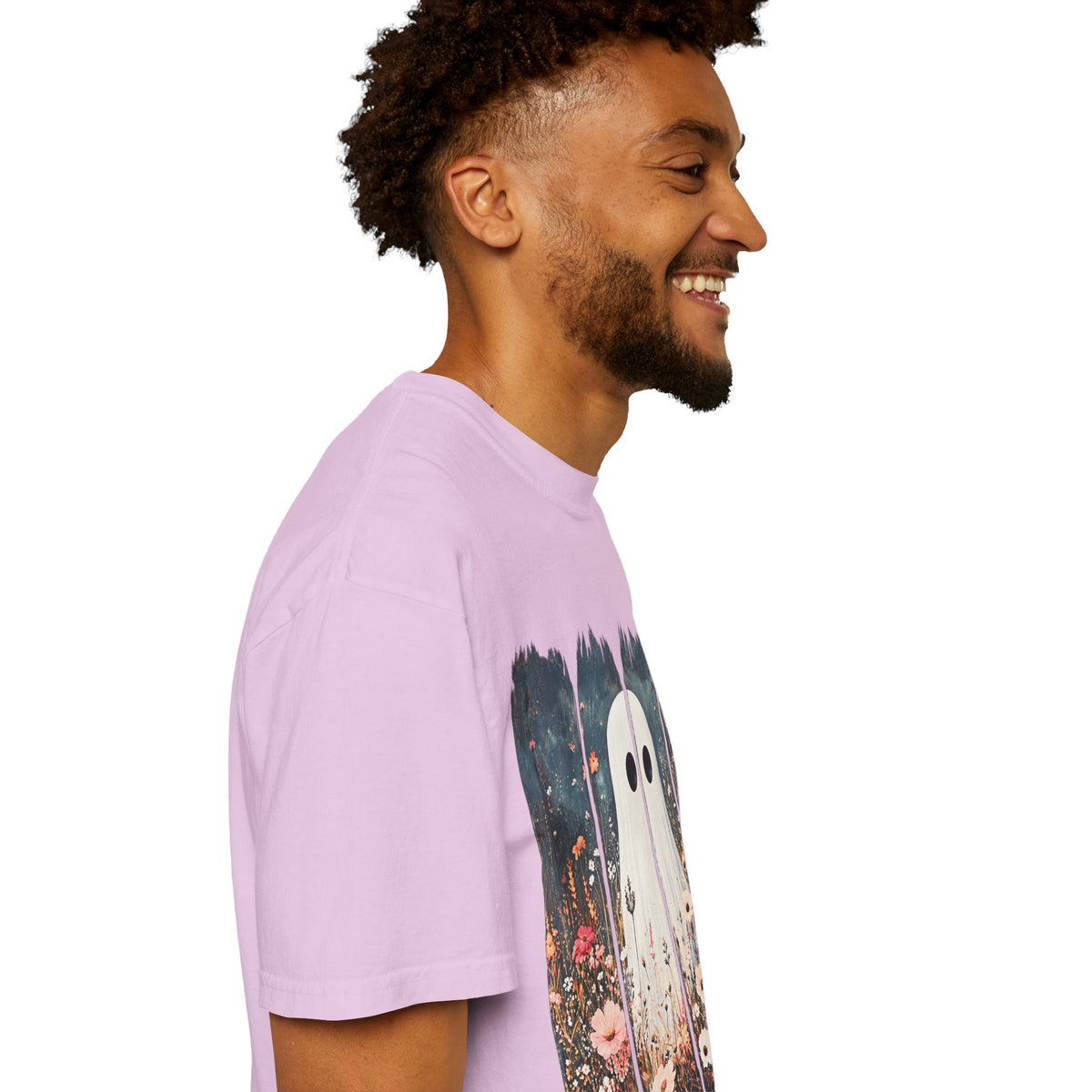 Floral Ghost Wildflower Halloween Comfort Colors T-Shirt