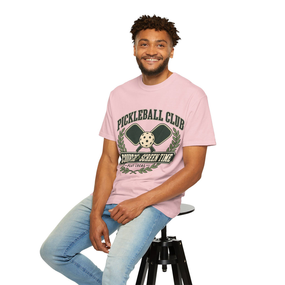 Pickleball Club Court Time Over Screen Time Comfort Colors Tee