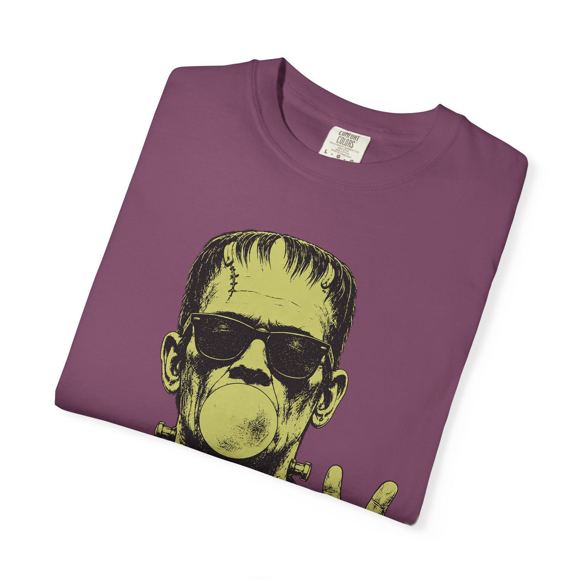 Frankenstein Bubblegum Peace Sign Comfort Colors T-Shirt