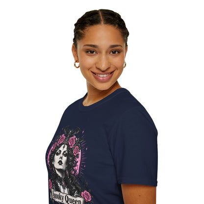 Pink Spooky Queen Pastel Gothic Glamour Witch T-Shirt