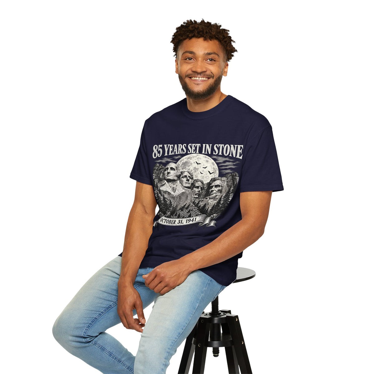 85 Years Set in Stone Mount Rushmore Comfort Colors Tee