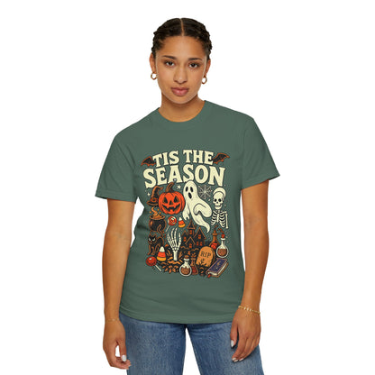 Tis the Season Spooky Halloween Comfort Colors Graphic Tee