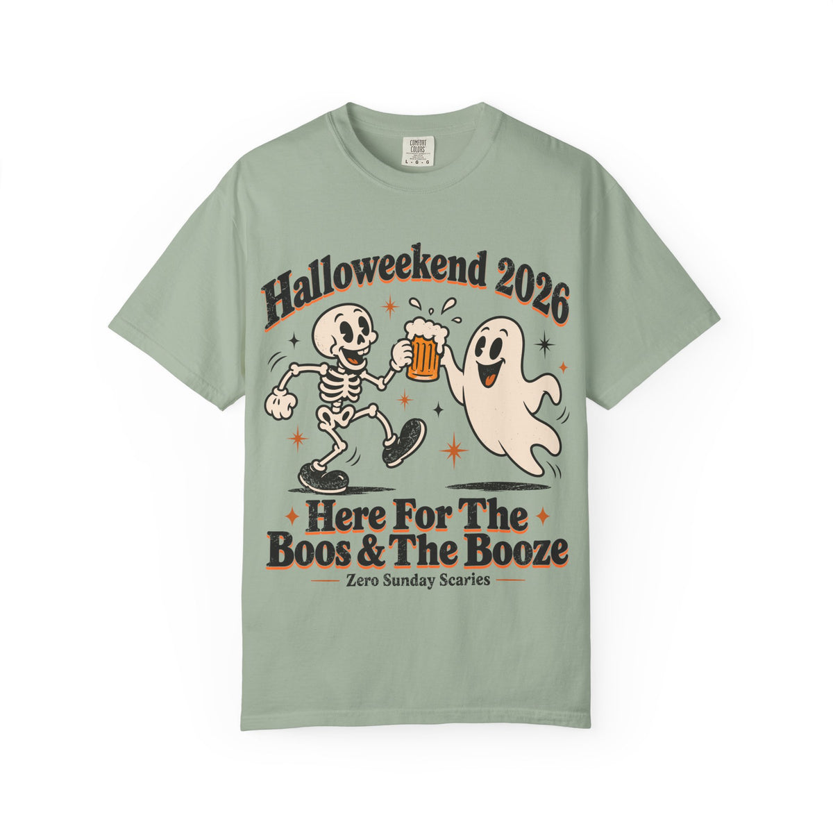 Halloweekend 2026 Boos & Booze Comfort Colors Tee