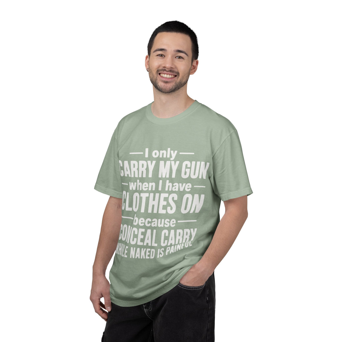 I Only Carry My Gun With Clothes On Comfort Colors Tee