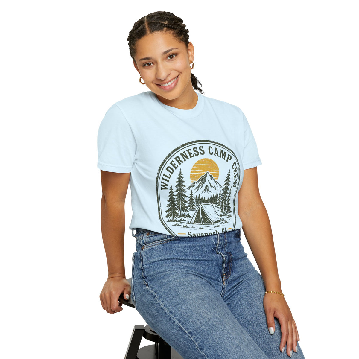 Wilderness Camp Crew Savannah GA Comfort Colors Tee