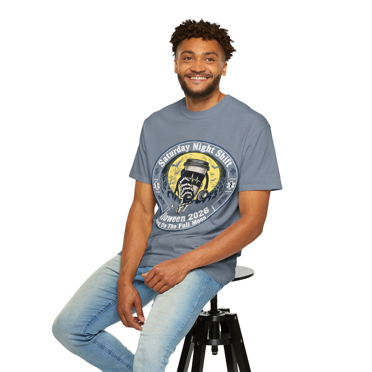 Saturday Night Shift Halloween 2026 Comfort Colors Tee