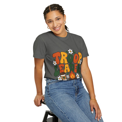 Troop Leader Coffee Campfires Chaos Comfort Colors Tee