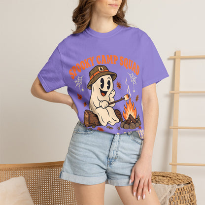 Spooky Camp Squad Campfires & Cobwebs Comfort Colors Tee