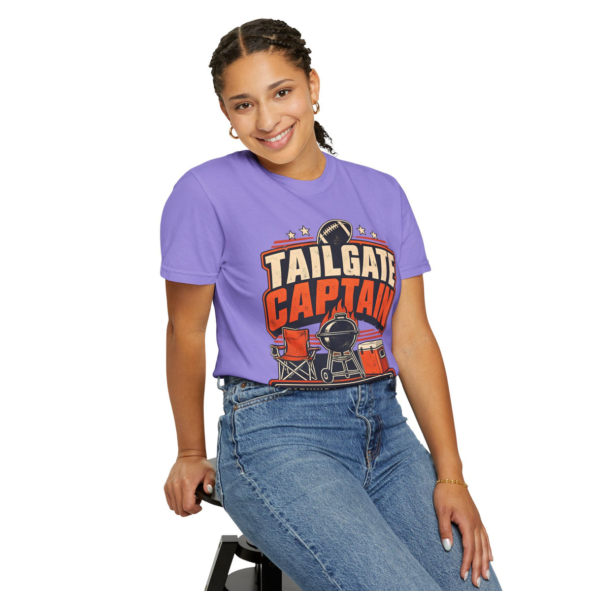 Tailgate Captain Football Game Day Comfort Colors T-Shirt