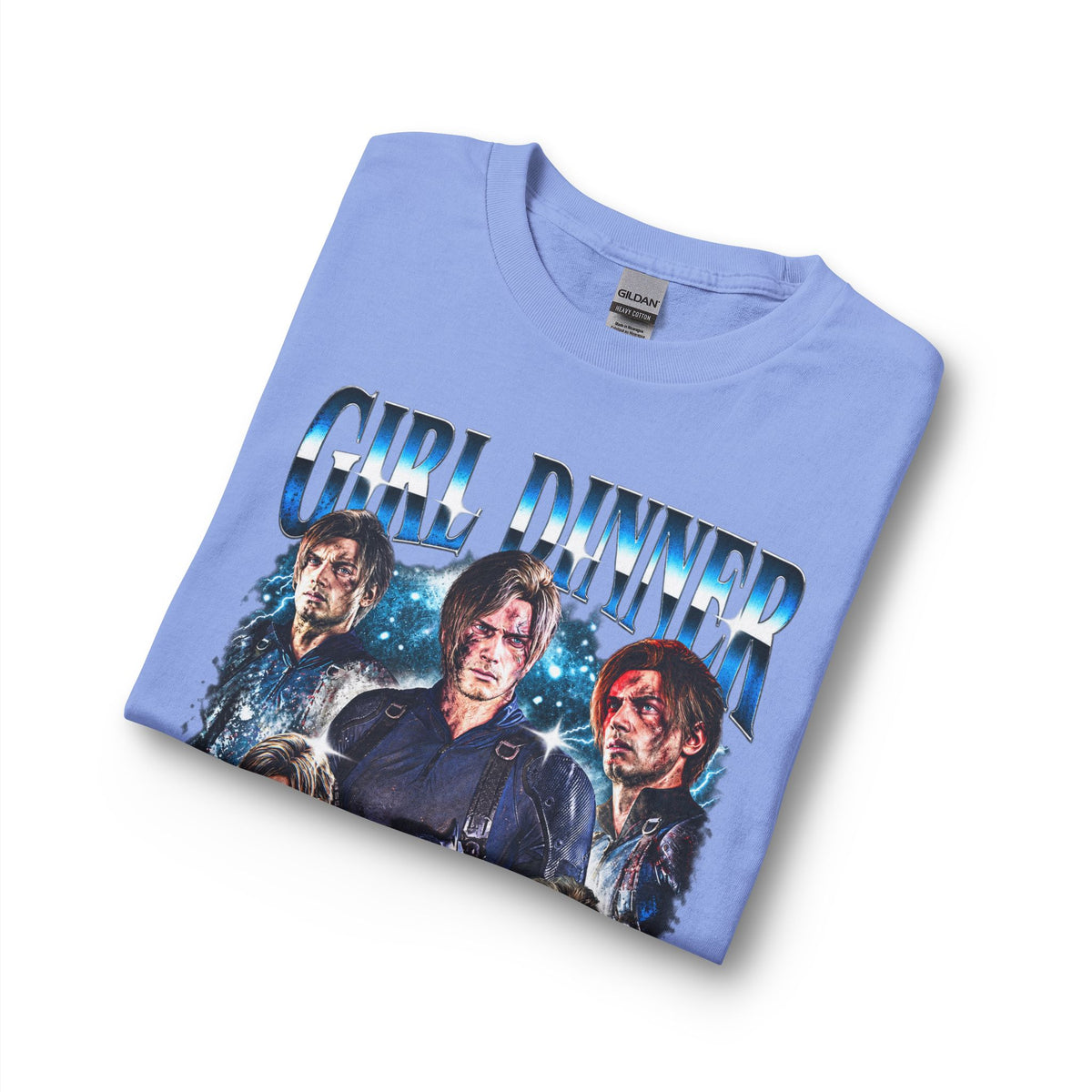 Girl Dinner Survival Horror Gildan Heavy Cotton Long Sleeve Tee