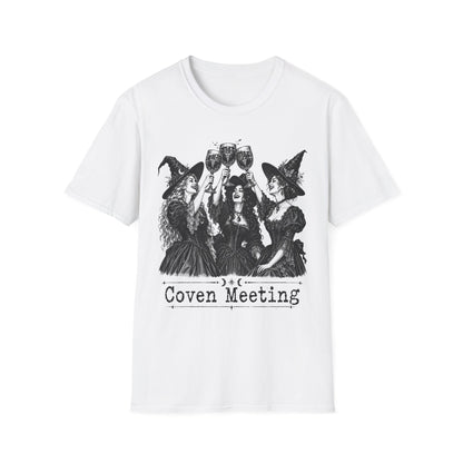 Coven Meeting Witch Wine T-Shirt
