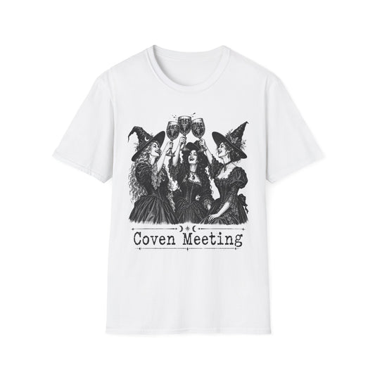 Coven Meeting Witch Wine T-Shirt