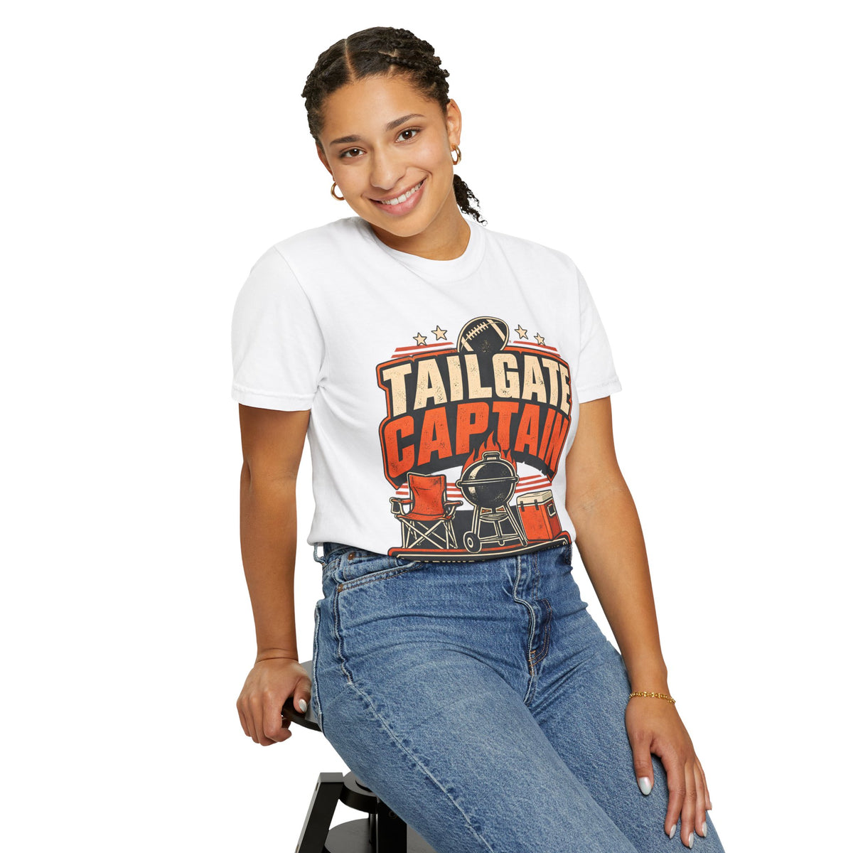 Tailgate Captain Football Game Day Comfort Colors T-Shirt
