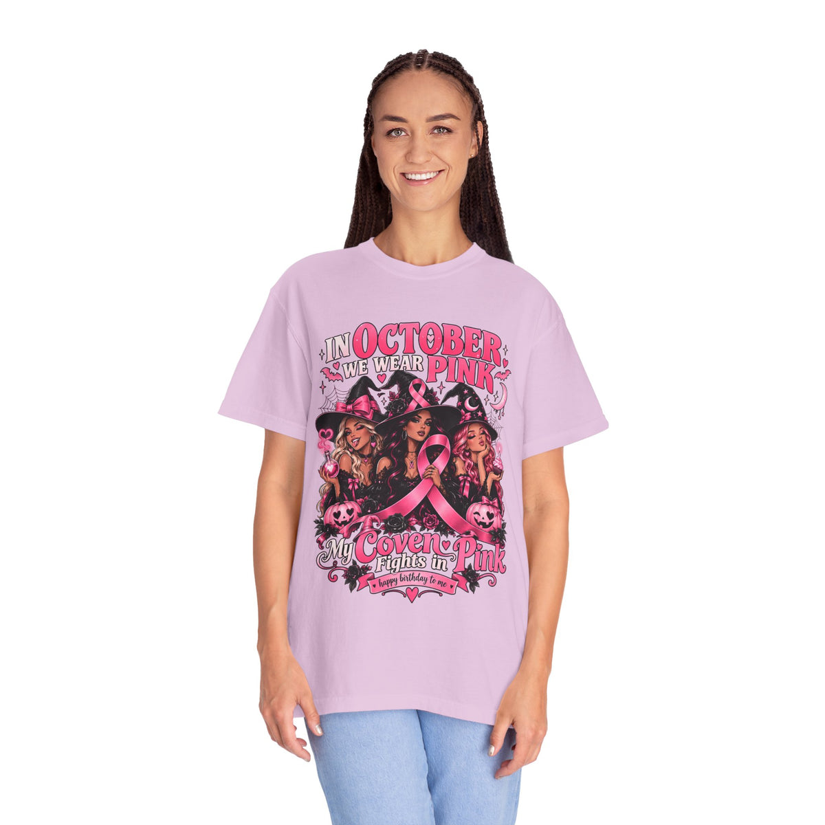 In October We Wear Pink My Coven Fights in Pink Tee