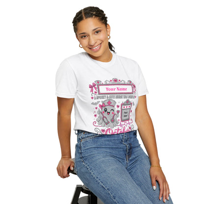 Personalized Spooky Cute Nurse October Birthday Comfort Colors Tee