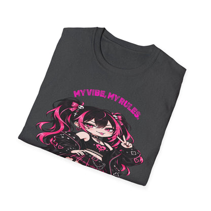 My Vibe, My Rules Anime Chibi Graphic Tee