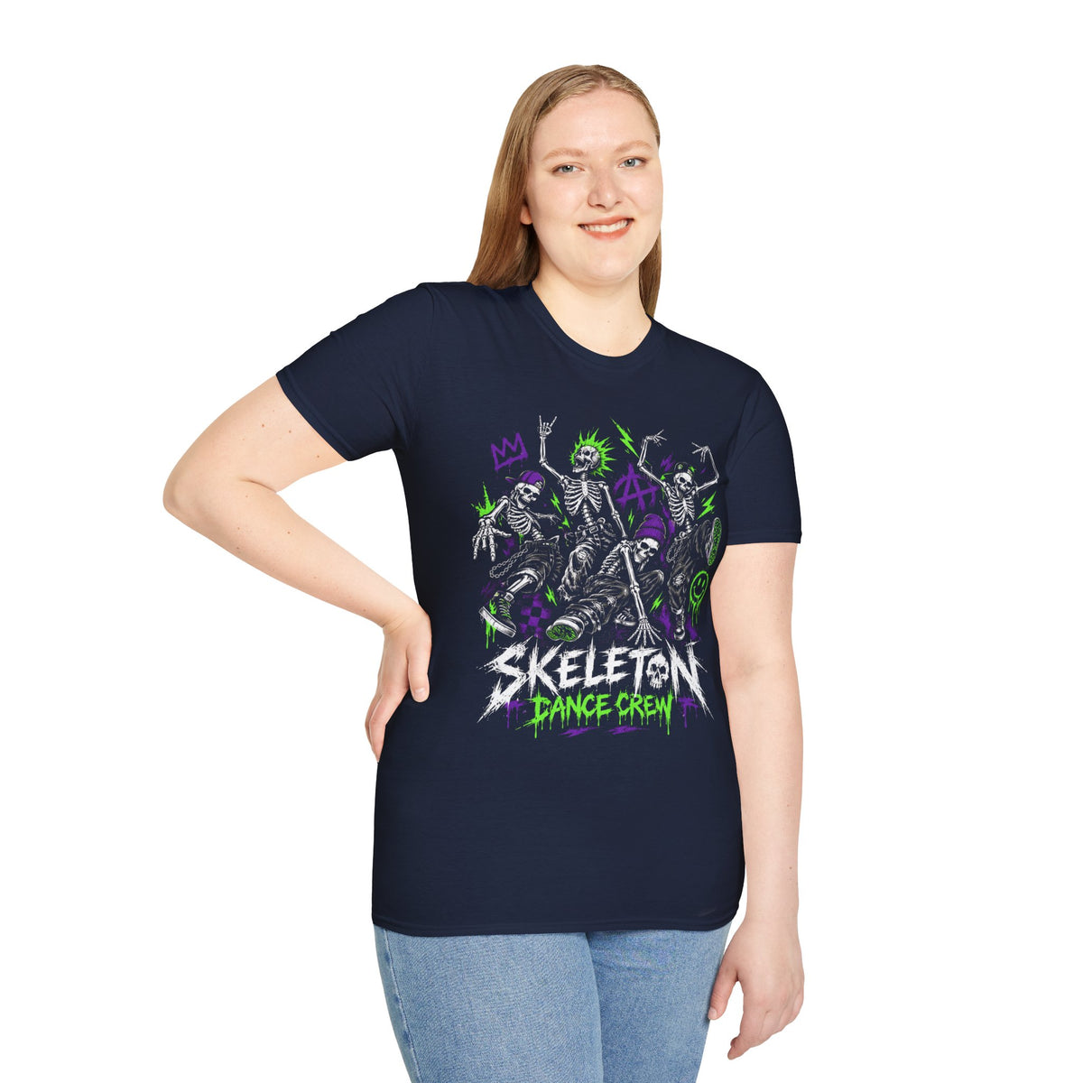 90s Skateboarding Skeleton Dance Crew T-Shirt