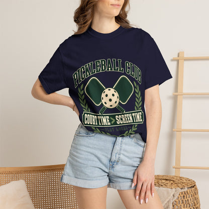 Pickleball Club Court Time Over Screen Time Comfort Colors Tee