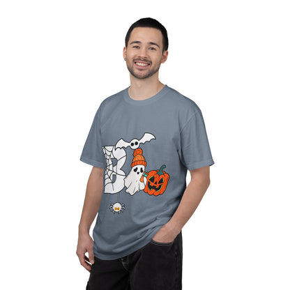 Cute Ghost Pumpkin Cozy Halloween Comfort Colors T-Shirt