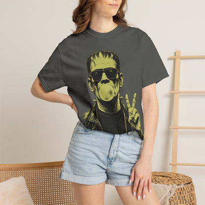 Frankenstein Bubblegum Peace Sign Comfort Colors T-Shirt