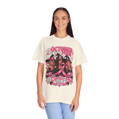 In October We Wear Pink My Coven Fights in Pink Tee