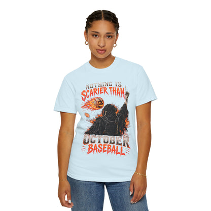 October Baseball Halloween Comfort Colors Graphic T-Shirt