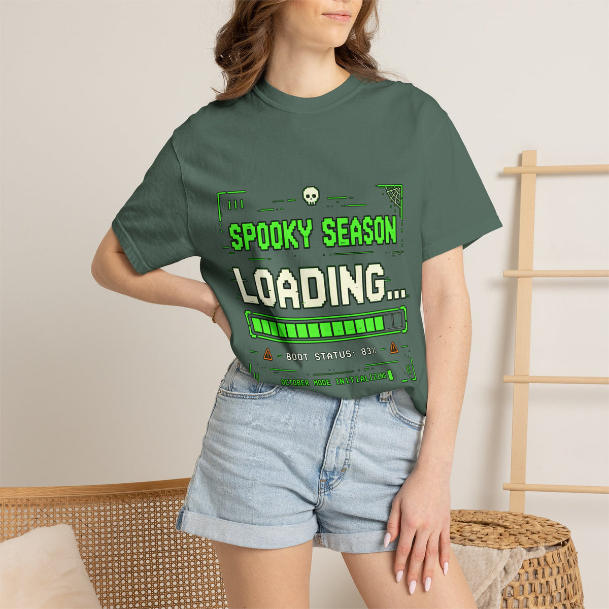Spooky Season Loading Gamer Halloween Comfort Colors Tee