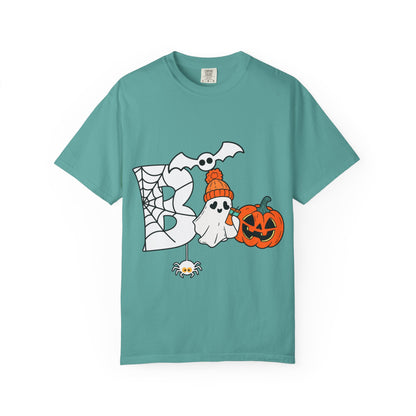 Cute Ghost Pumpkin Cozy Halloween Comfort Colors T-Shirt