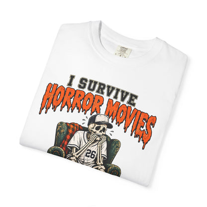 Horror Movies Game 7 Baseball Comfort Colors T-Shirt