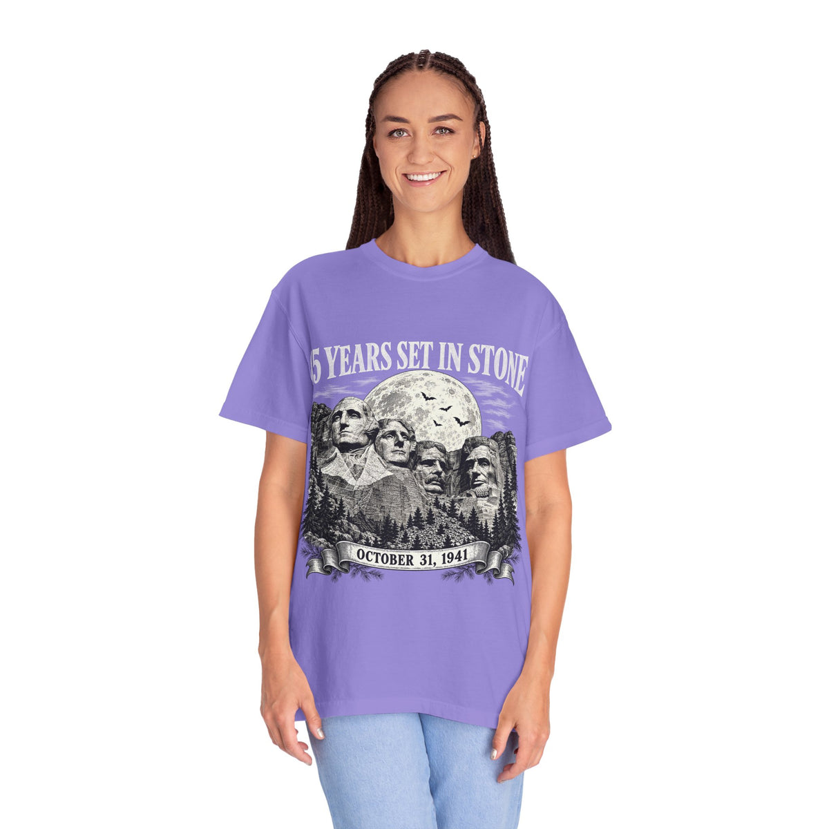 85 Years Set in Stone Mount Rushmore Comfort Colors Tee