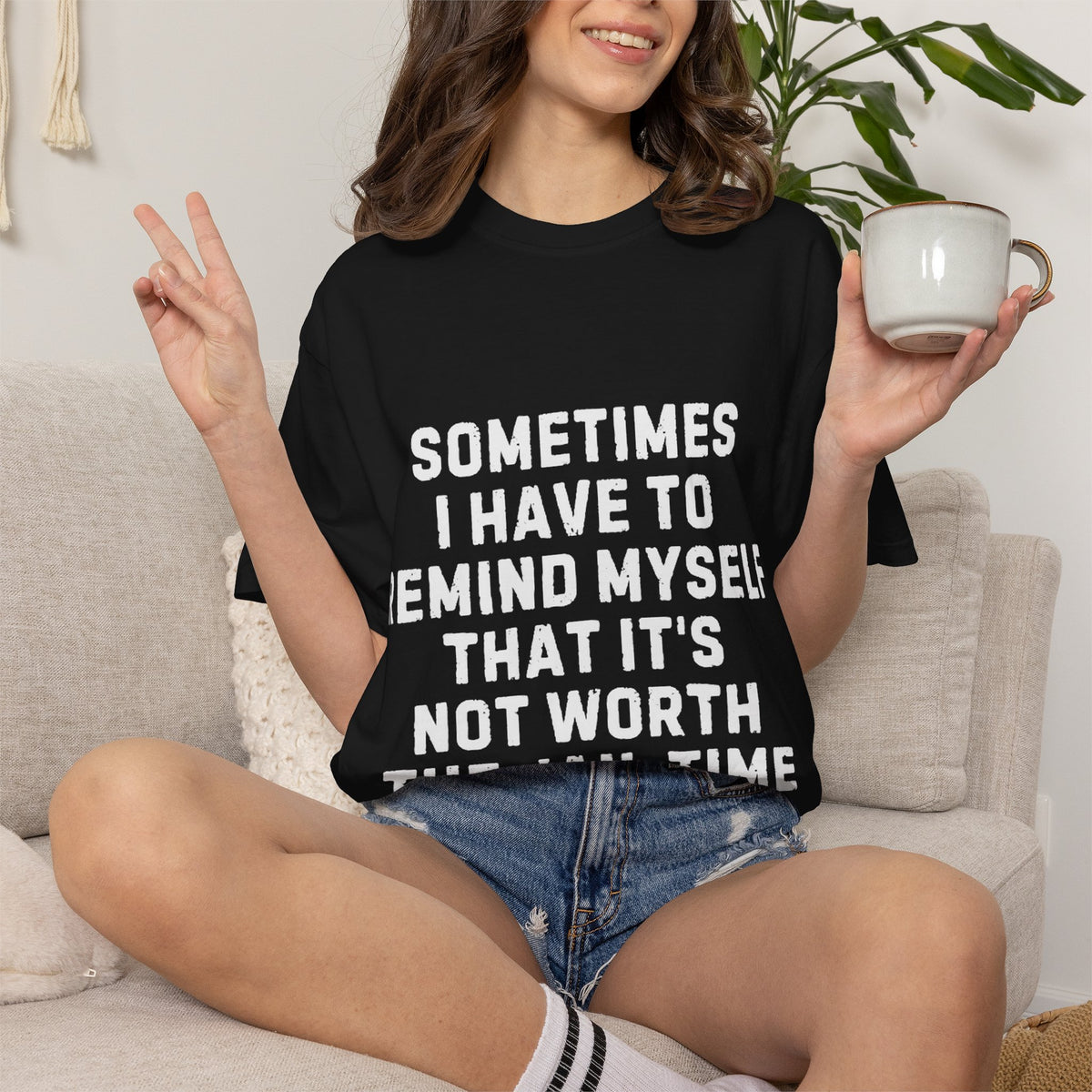 Not Worth the Jail Time Funny Comfort Colors T-Shirt