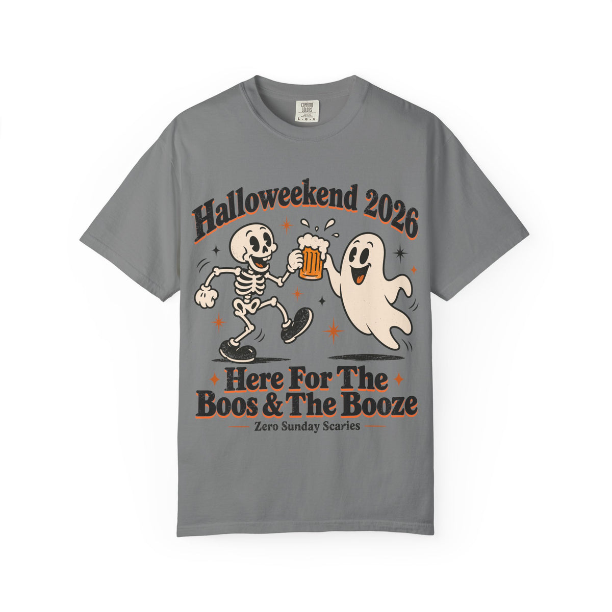 Halloweekend 2026 Boos & Booze Comfort Colors Tee