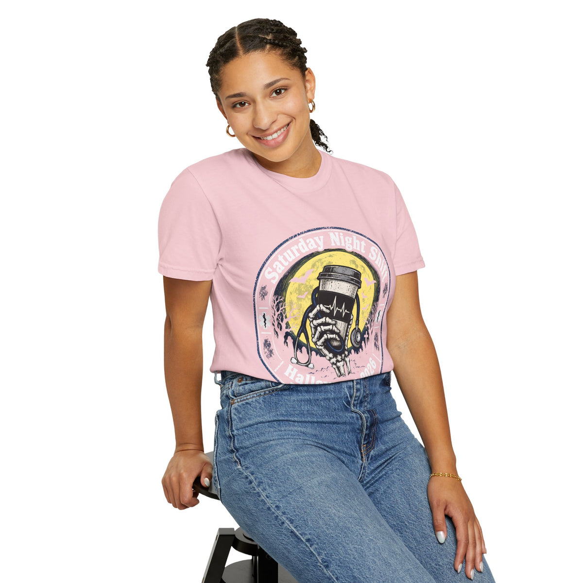 Saturday Night Shift Halloween 2026 Comfort Colors Tee