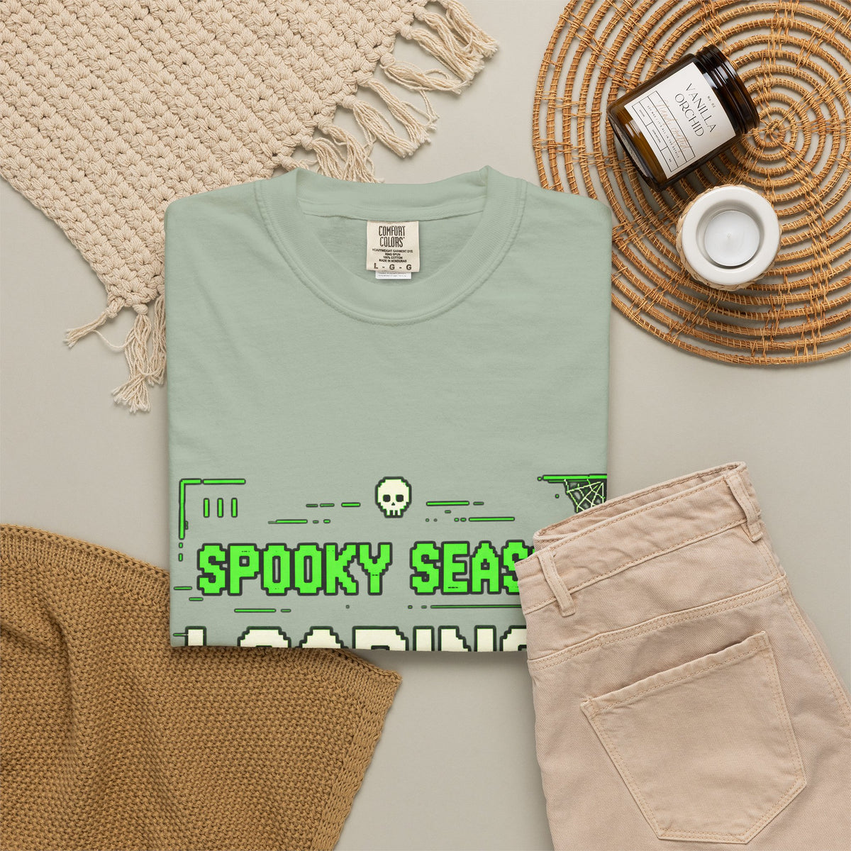 Spooky Season Loading Gamer Halloween Comfort Colors Tee