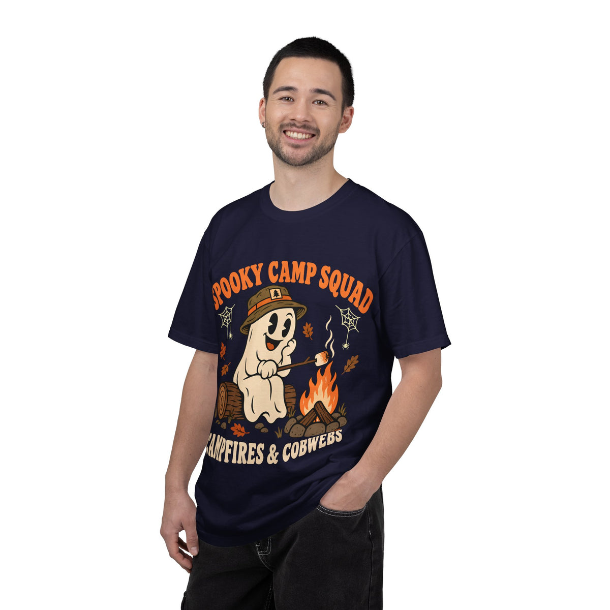 Spooky Camp Squad Campfires & Cobwebs Comfort Colors Tee