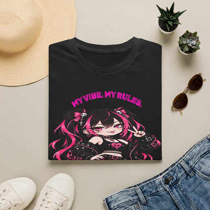 My Vibe, My Rules Anime Chibi Graphic Tee
