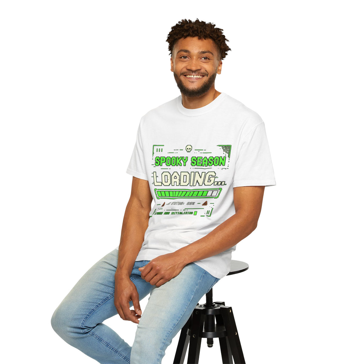Spooky Season Loading Gamer Halloween Comfort Colors Tee