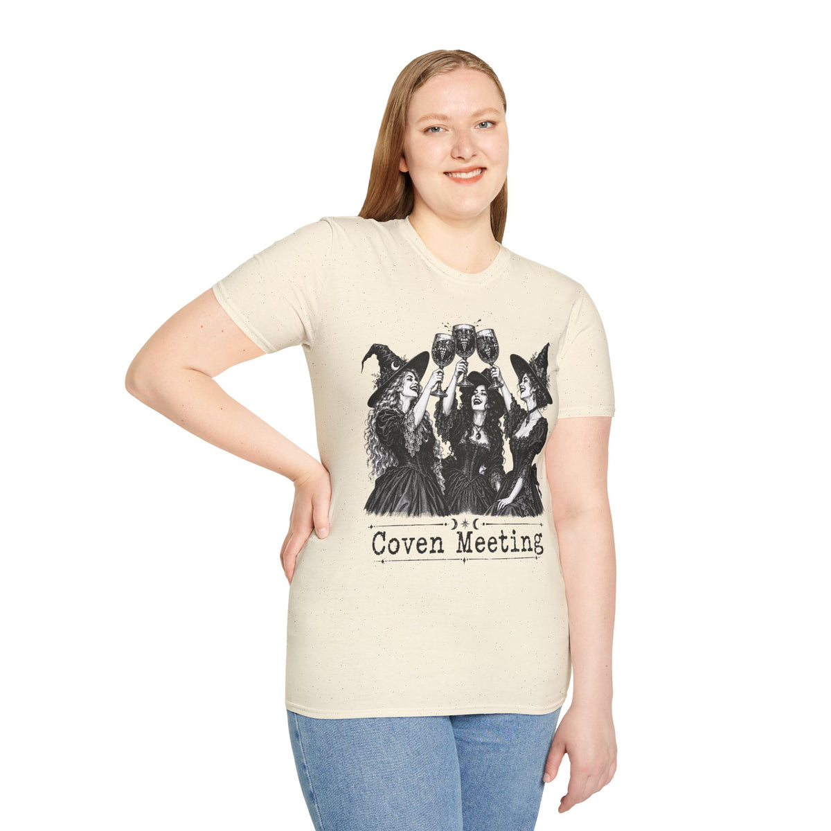 Coven Meeting Witch Wine T-Shirt