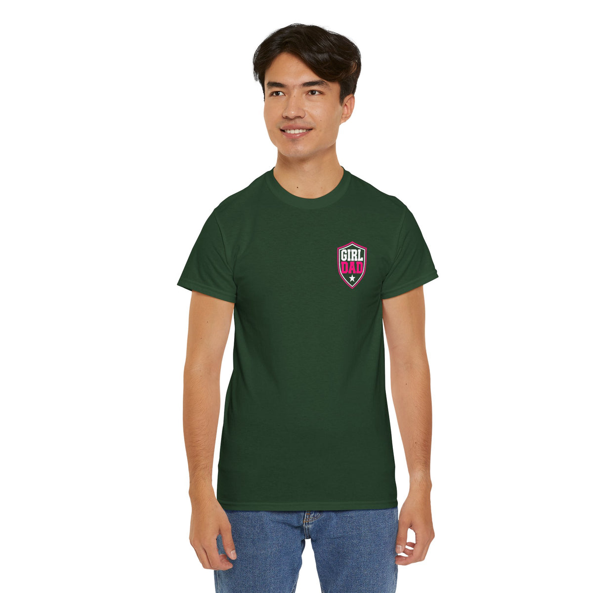 Girl Dad I Raise Strong Girls Graphic Tee