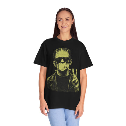 Frankenstein Bubblegum Peace Sign Comfort Colors T-Shirt