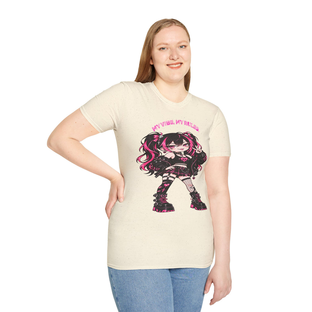 My Vibe, My Rules Anime Chibi Graphic Tee